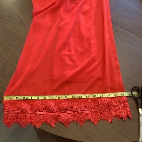 Lulus Sunny Days Dream Red Lace Jumpsuit Size Medium - Picture 9 of 10